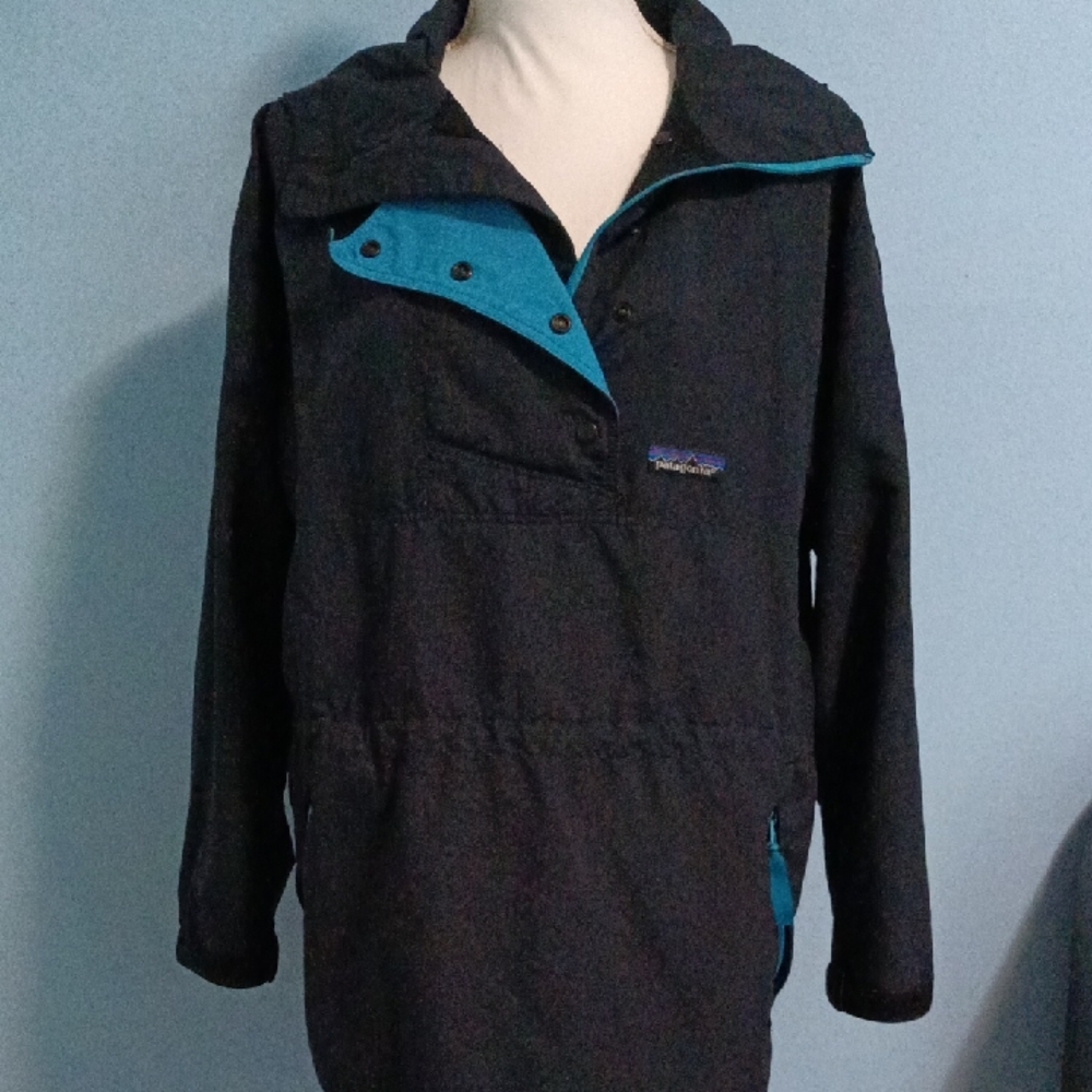 Patagonia Vintage Pullover Windbreaker Rain Jacket with Hood - Picture 1 of 15